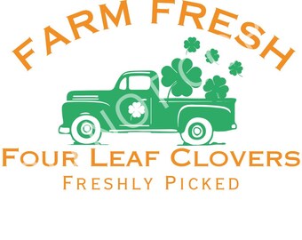 Farm Fresh Clover DTF Sublimação Download instantâneo png