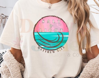 Salt & Light DTF Sublimação Download instantâneo png
