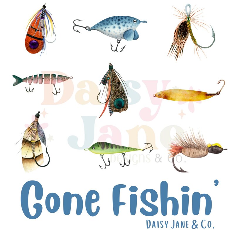 Gone Fishin’ DTF Sublimation Instant Download Png - Etsy