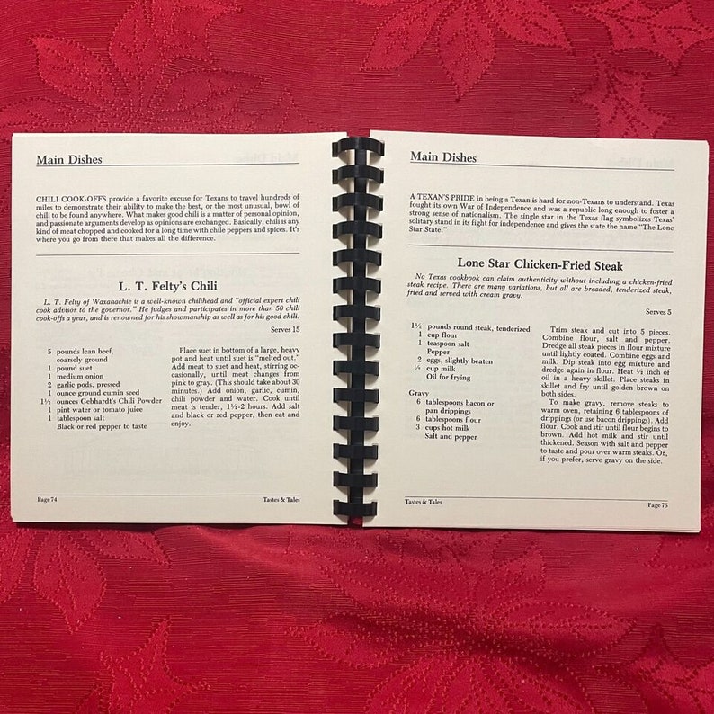 Tastes and Tales From Texas With Love Cookbook 1991 11th Printing Spiral Bound image 8