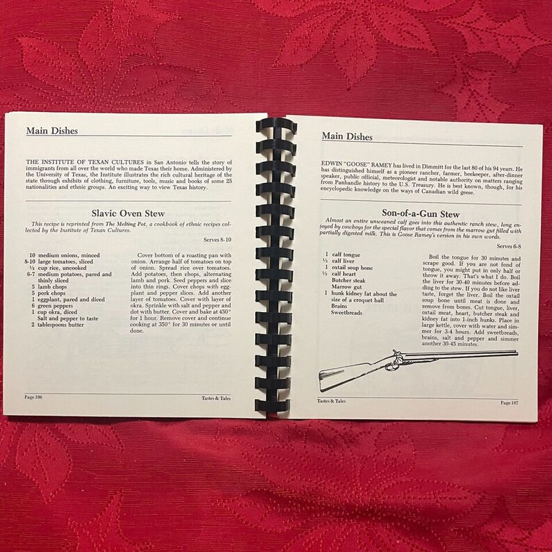 Tastes and Tales From Texas With Love Cookbook 1991 11th Printing Spiral Bound image 10