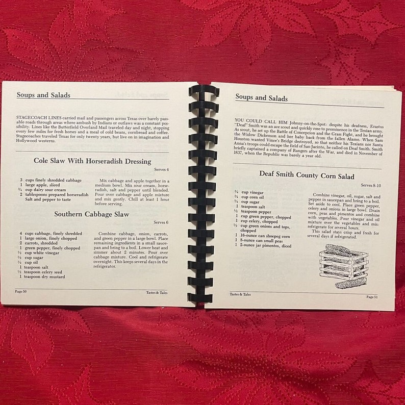 Tastes and Tales From Texas With Love Cookbook 1991 11th Printing Spiral Bound image 7