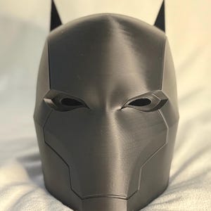 Raw 3d Print Vigilante Helmet Black Cosplay Full Mask Cowl