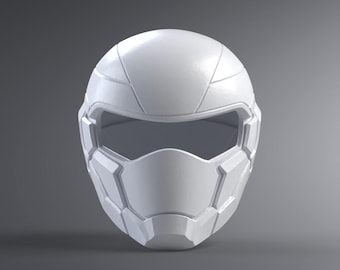 Futuristic Combat Helmet 3D File