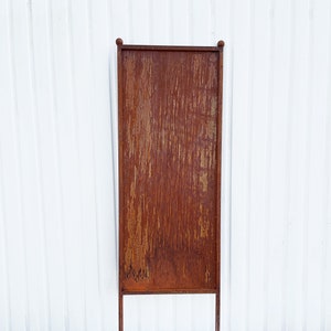 Patina rust privacy screen without motif blank 162 x 53 cm for plugging garden stake garden decoration rust metal fence screen rusty decoration