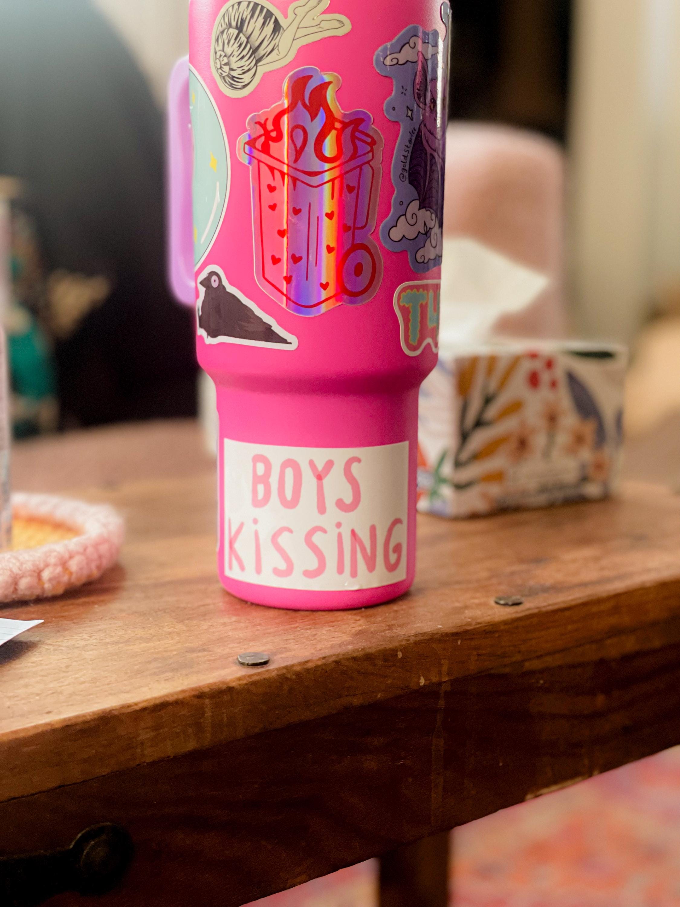 BOYS kissing vinyl sticker