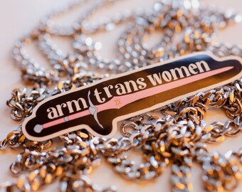 arm trans women vinyl waterproof sword sticker