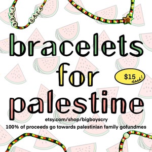 bracelets palestiniens en perles collecte de fonds image 2