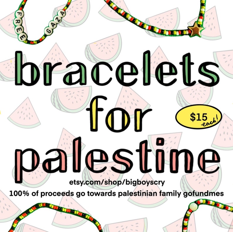 bracelets palestiniens en perles collecte de fonds image 2