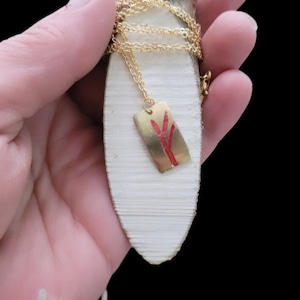 copper fehu necklace