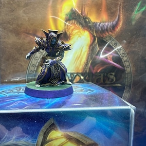 WoW Undead Mage miniature figure - PAINTED - Tabletop Gaming - DnD