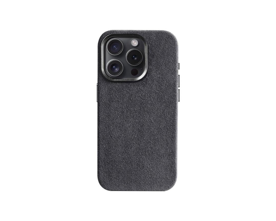 Black Premium Alcantara Case, Alcantara Cover for Iphone, Luxury