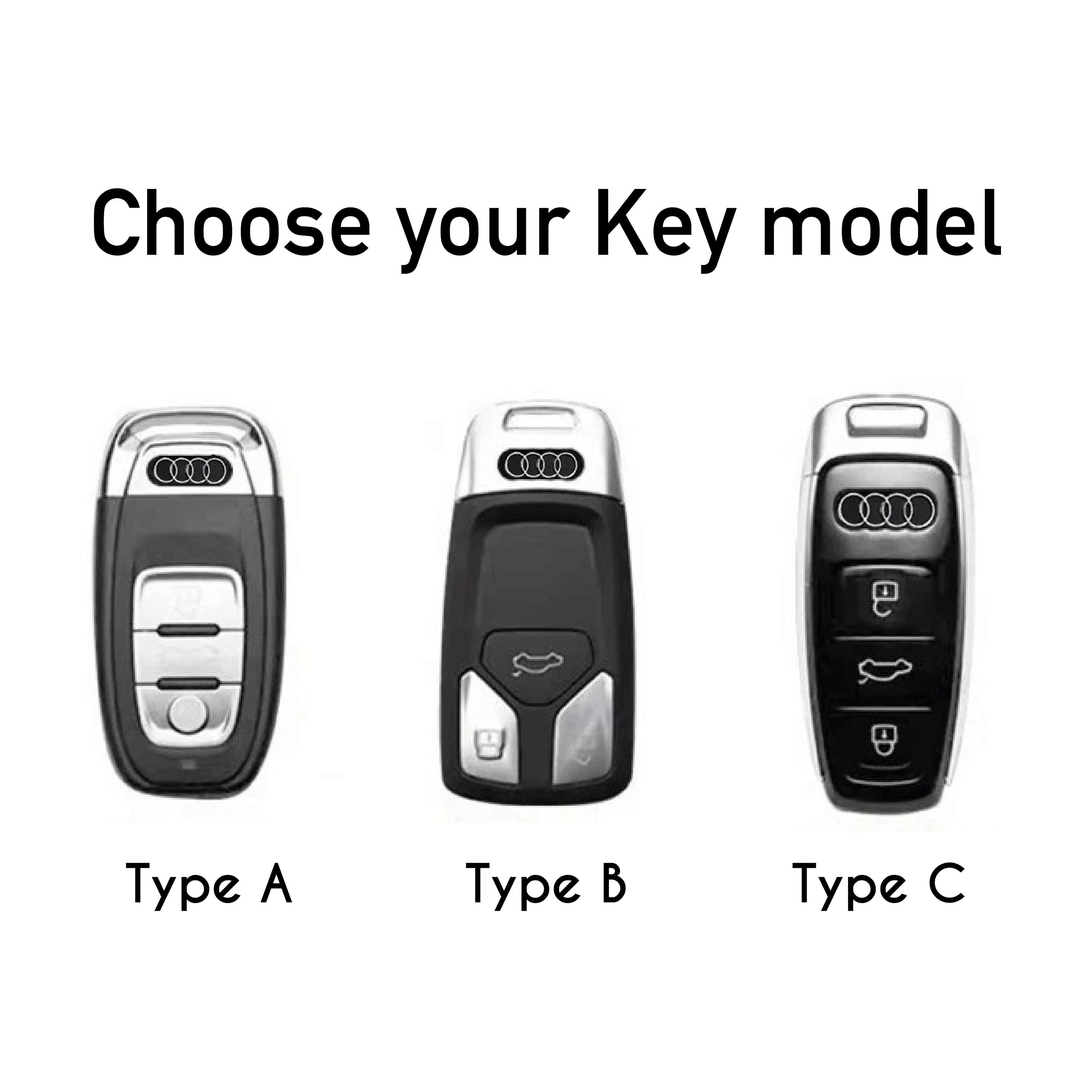 Audi Alcantara Key Cover Premium Alcantara Case for Audi Luxury Car Key