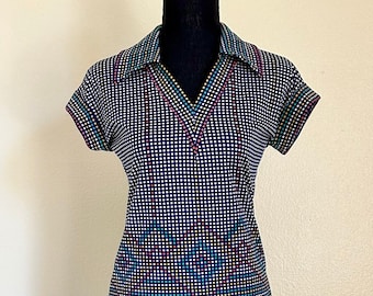 Vintage 1970's Liola by Dormello Italian 2 piece set (skirt and short sleeve top)