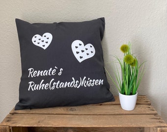 Ruhe (stands) Kissen # Rente # Ruhestand # individuell mit Name # Pension