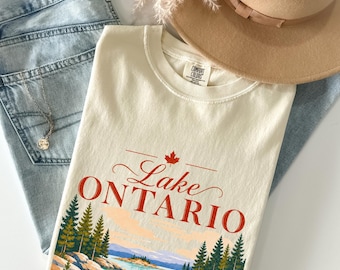 Lago Ontario Great Lakes Shirt Comfort Colors Canada Tee Golfo del Messico Maglietta anti-Trump discreta Maglietta da viaggio fdt Tee Canada Lover Tee