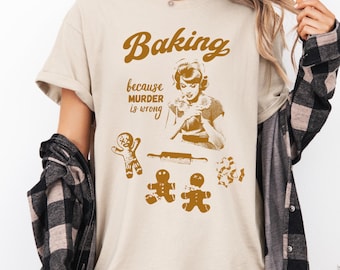 Maglietta divertente per cucinare a Natale: regalo per la mamma per un pasticcere scatenato