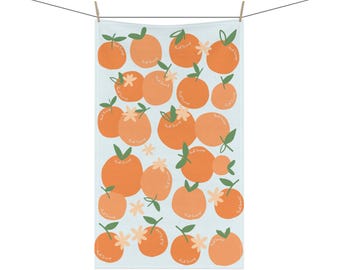 Political Orange Fruit Kitchen Towel - Funny Dish Towel