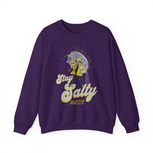 Stay Salty Anti ICE Crewneck, Protest Sweatshirt, Pro Democracy Top, Fck ICE Sweater Purple