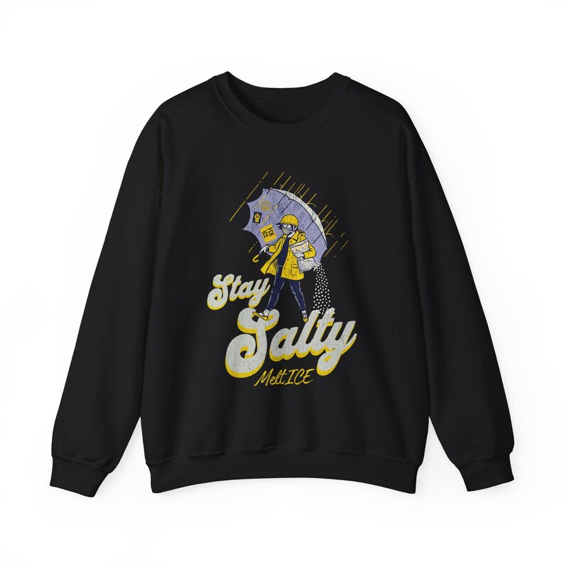 Stay Salty Anti ICE Crewneck, Protest Sweatshirt, Pro Democracy Top, Fck ICE Sweater image 11