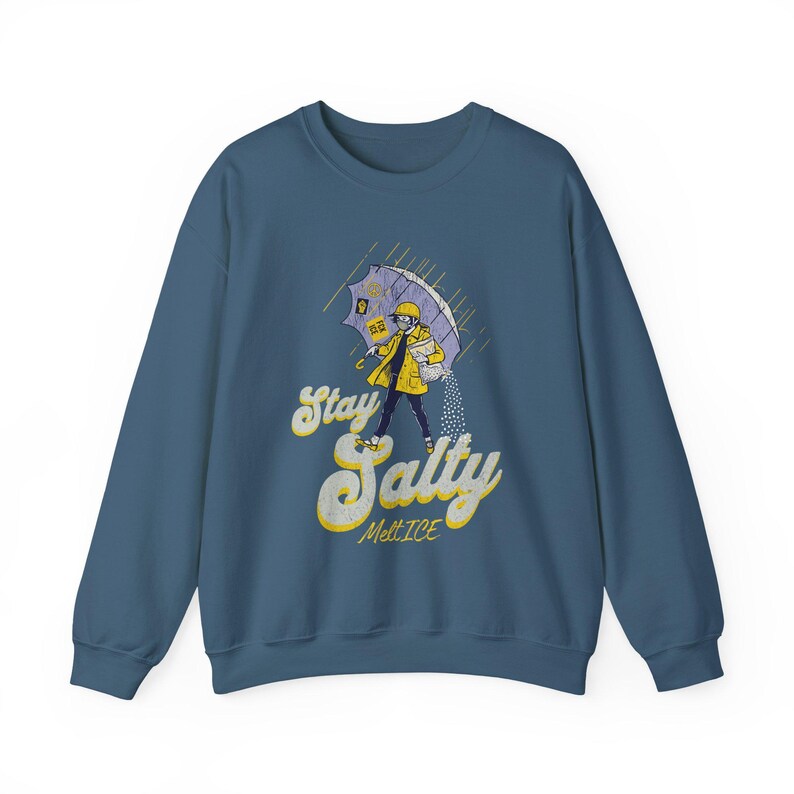 Stay Salty Anti ICE Crewneck, Protest Sweatshirt, Pro Democracy Top, Fck ICE Sweater image 12