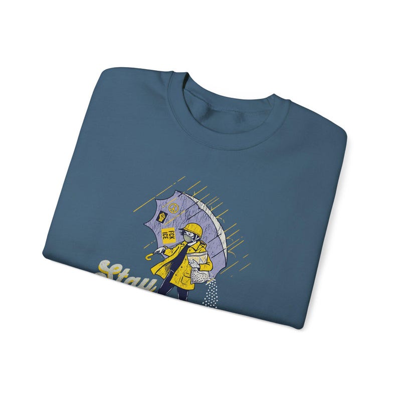 Stay Salty Anti ICE Crewneck, Protest Sweatshirt, Pro Democracy Top, Fck ICE Sweater image 8