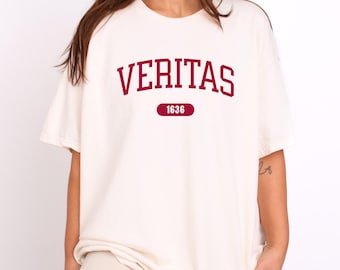 Veritas 1636 T-Shirt - College University Harvard Style Tee