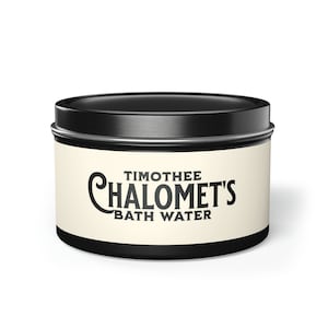 Timothee Chalamet&#39;s Bath Water Candle, Pop Culture Gifts, Timothee Chalamet Candle, Gift for Teen, Aesthetic Room Decor, Cute Timothee Merch