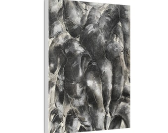 Classic Charcoal Drawing on Canvas, 0.75" Wrap Thickness