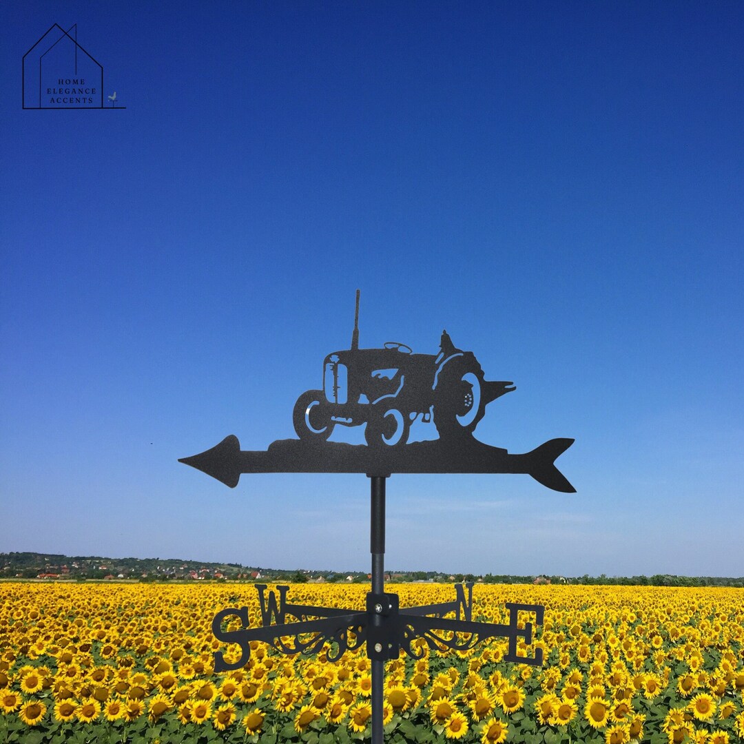 Farm Tractor Weathervane Rural Charm for Your Outdoor Space Etsy