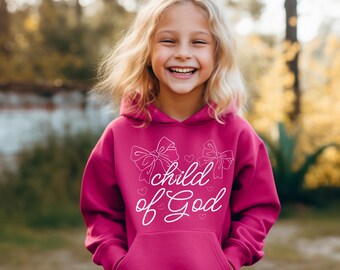 Christian hoodie for kids, Christian kids shirt, Gift for Christian Kids, Bible Verse Hoodie Child of God Hoodie, Youth Hoodie for girls
