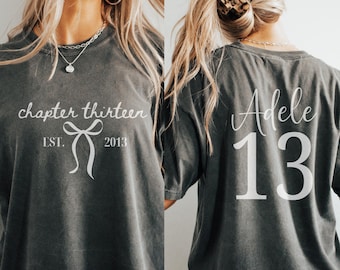 13th Birthday Shirt Custom, Coquette Bow 13th Birthday Shirt, Girls Style party, 13-Year-Old Gift Est. 2013 Birthday Party Shirt