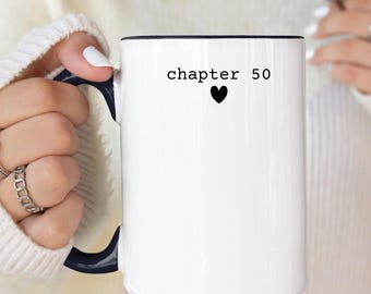 50th birthday gifts for women, 50th birthday mug custom 50 birthday gift for her personalized birthday mug in my fifty era chapter cup