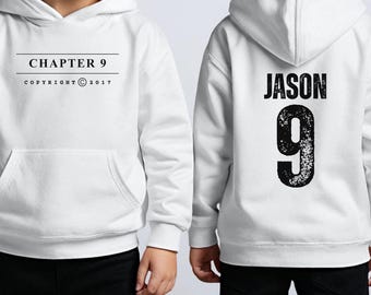 Custom 9th Birthday Hoodie for boys, 9th bday Party Outfit, Level 9 Unlocked Hoodie