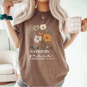 Christian Faith shirts for women, Scripture Long sleeve shirt, Aesthetic Christian Shirt Minimal, Bible Verse Shirt long sleeve Ephesians