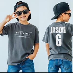 Funny 6th Birthday Shirt for Boys, Custom Name Birthday Tee Name and Age, Level 6 unlocked, Birthday boy shirt, 6th Birthday Gifts boys.
