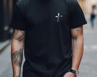 Cross shirt for men, Jesus Hoodie for men, Mens Christian Faith Shirt Males, Christian Men Religious Shirt for Men Be Cross Salty shirt,