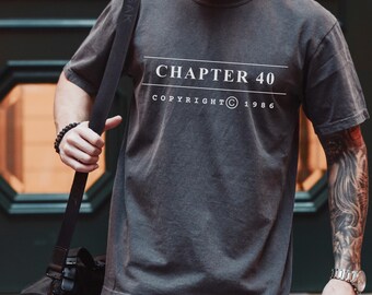 40th Birthday Shirt for Men, 40th Birthday Gifts for him, Chapter 40 Shirt