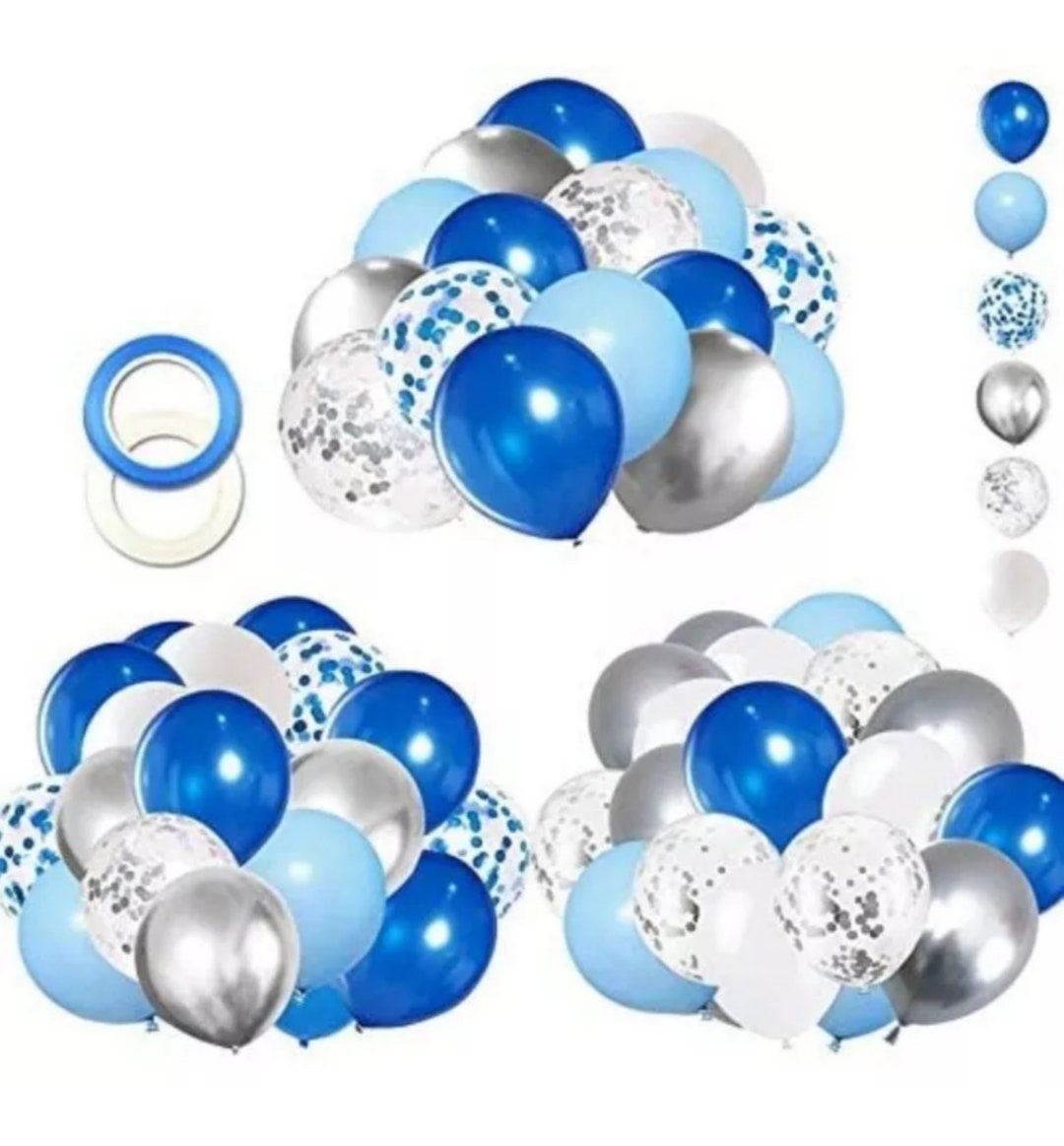 Royal Blue Birthday Balloons Set Birthday, Christening, 1st Birthday ...