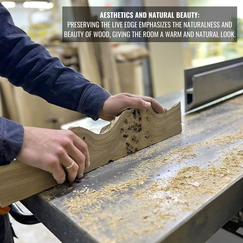 Modern Epoxy Resin & Wood Console Table Live Edge Narrow Entryway Table