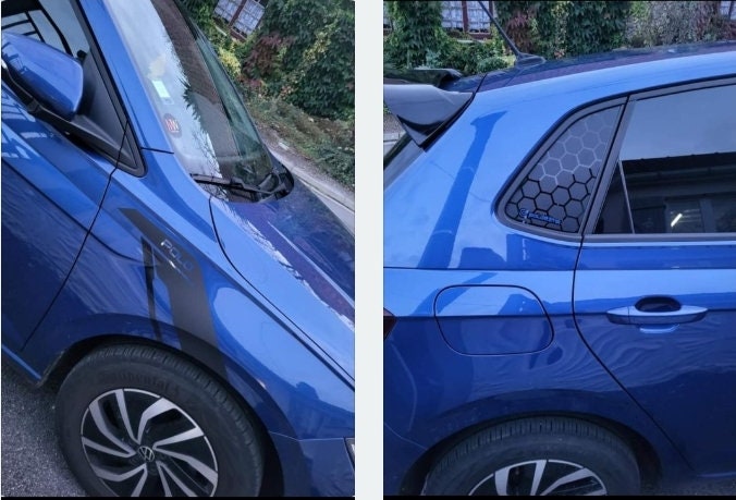 GADEED Autocollant Pilier de fenetre,8 pièces pour VW Polo MK6 2019 2020  Accessoires fenêtre Effet Miroir Film B Colonne Garniture Noir Pilier  poteaux fenêtre Couverture Voiture Autocollants : : Auto et Moto