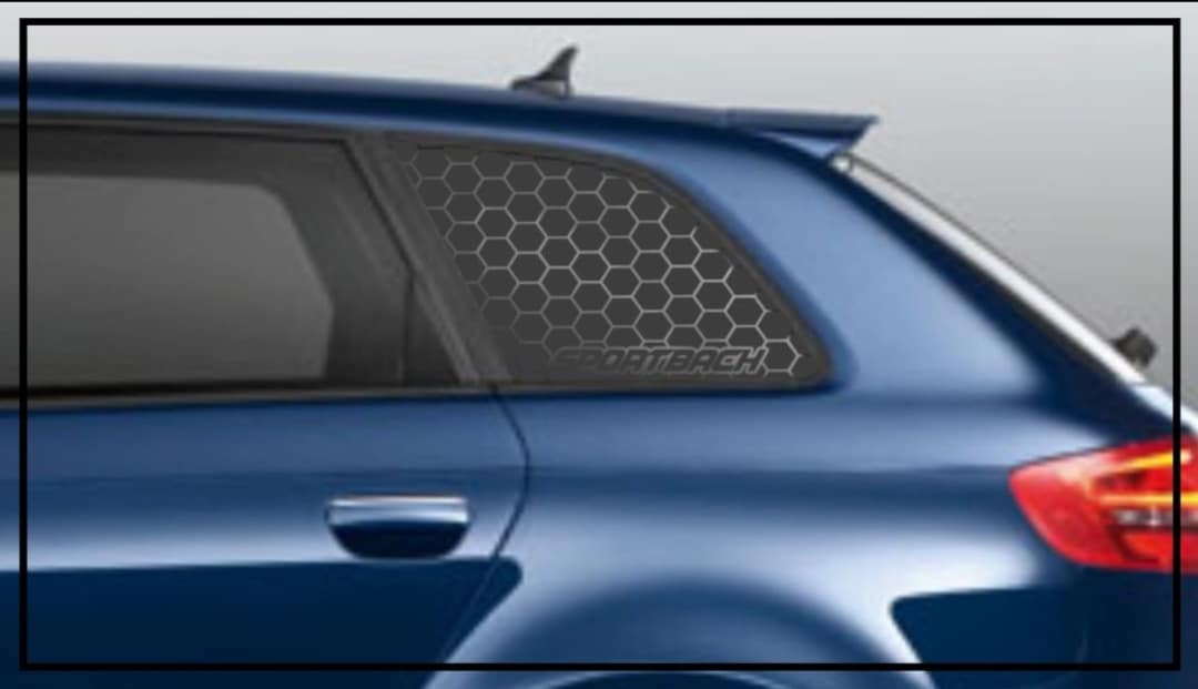 2X Matte Black Honeycomb Stickers Audi A3 Sportback 8 PA Customizable 5 ...
