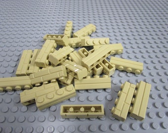 Lego 1 x 4 Tan Masonry Bricks 25ct