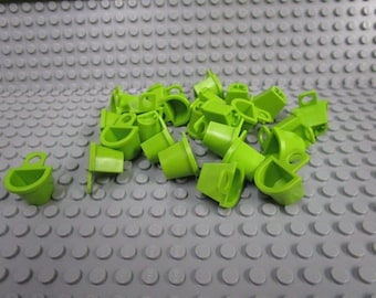 25ct Lego Lime Minifigure Container D-Basket