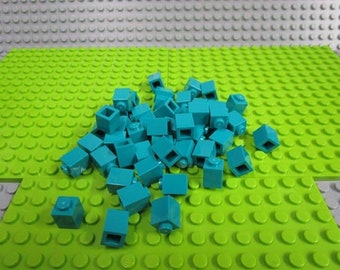 50ct Lego Dark Turquoise Brick 1 x 1