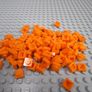 Lego 1 x 1 Orange Plate 100ct