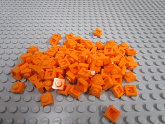 Lego 1 X 1 Orange Plate 100ct Etsy