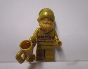 Lego Gold Santa Claus Minifigure