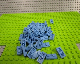 50ct Lego Medium Blue Plate 1 x 2
