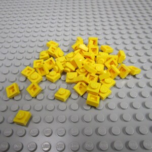 Lego 1 x 1 Yellow Plate 50ct
